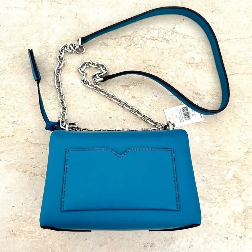 NWT! MICHAEL KORS Cece Teal Handbag, Small, MSRP.$448